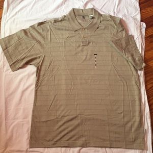 Geoffrey Beene Soft Touch Polo Shirt XL Tan